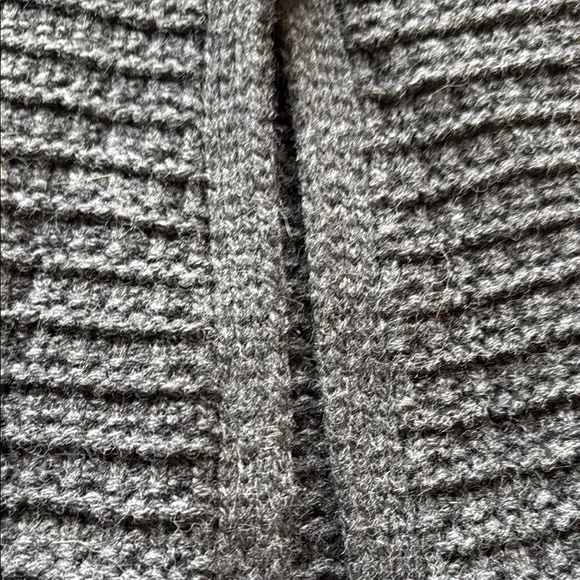 Zara Charcoal Ribbed Women's Cardigan - Picture 3 of 4